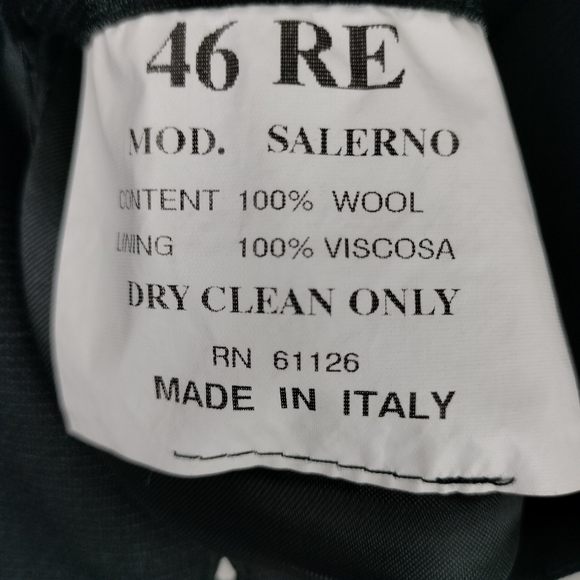 Roberto Villini Made in Italy Super 120's 100% Wool 3-Button Blazer/Suit Jacket - Picture 8 of 8